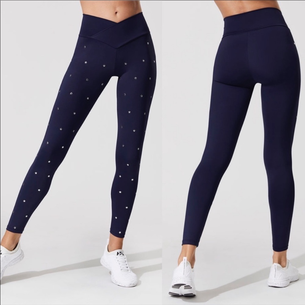 Beach Riot Sport Cara Star Studded Leggings